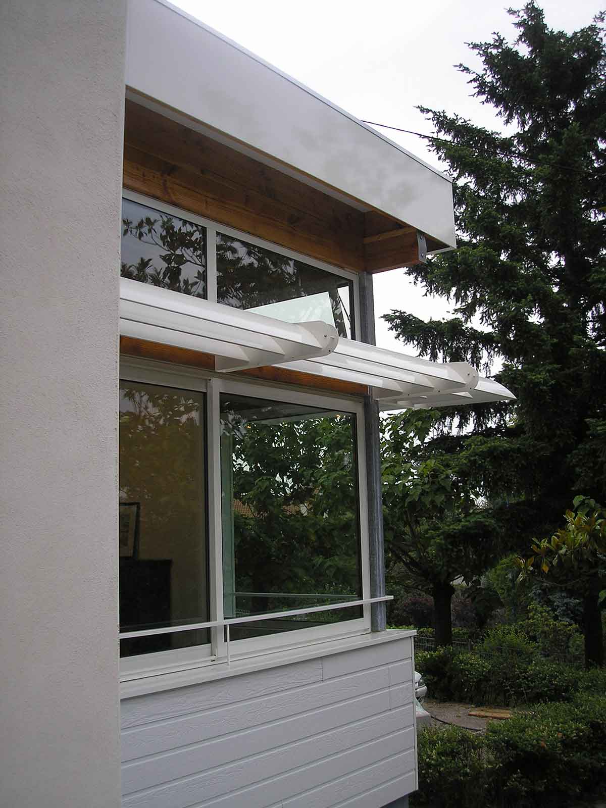 Détail d'une fenêtre Extension Aubière en Auvergne Gonin architectes