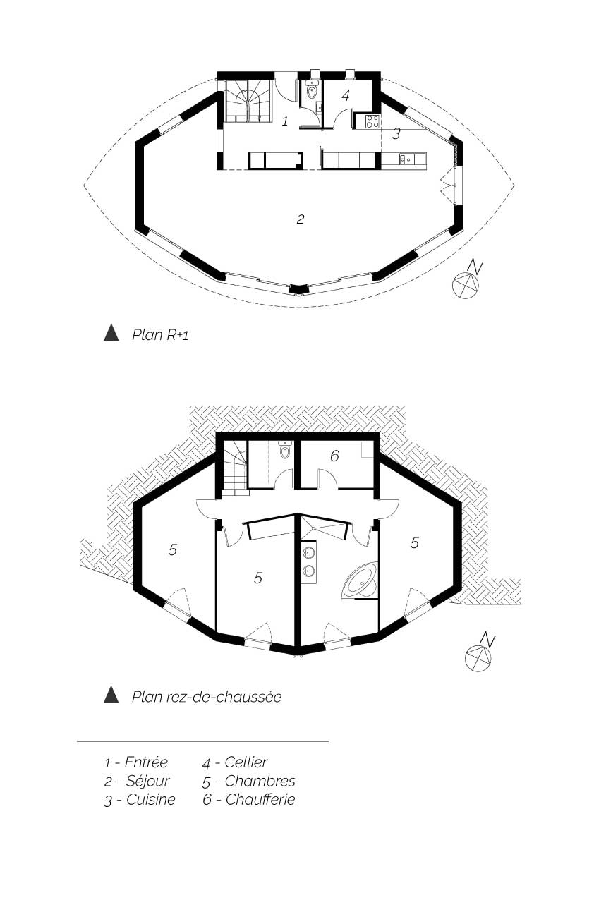 Plan de la maison Jussat